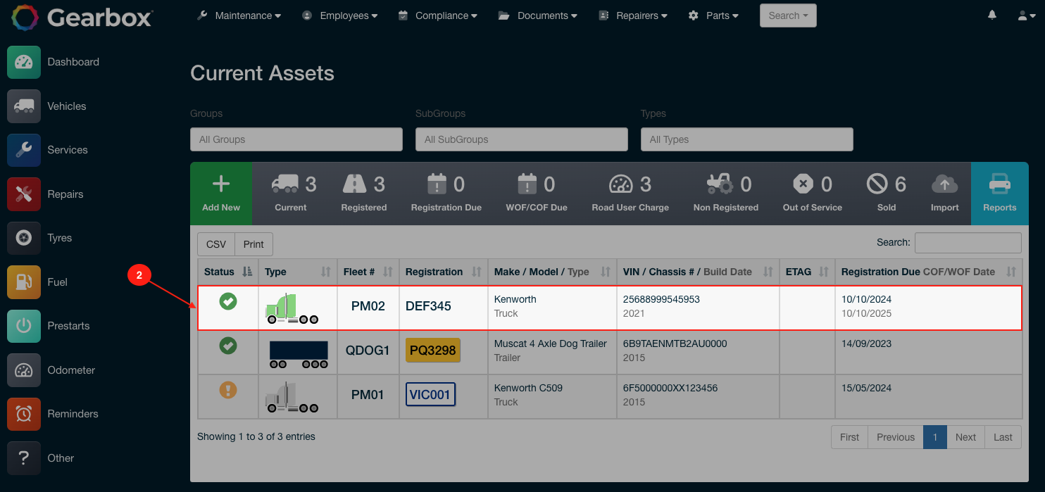 Select an asset