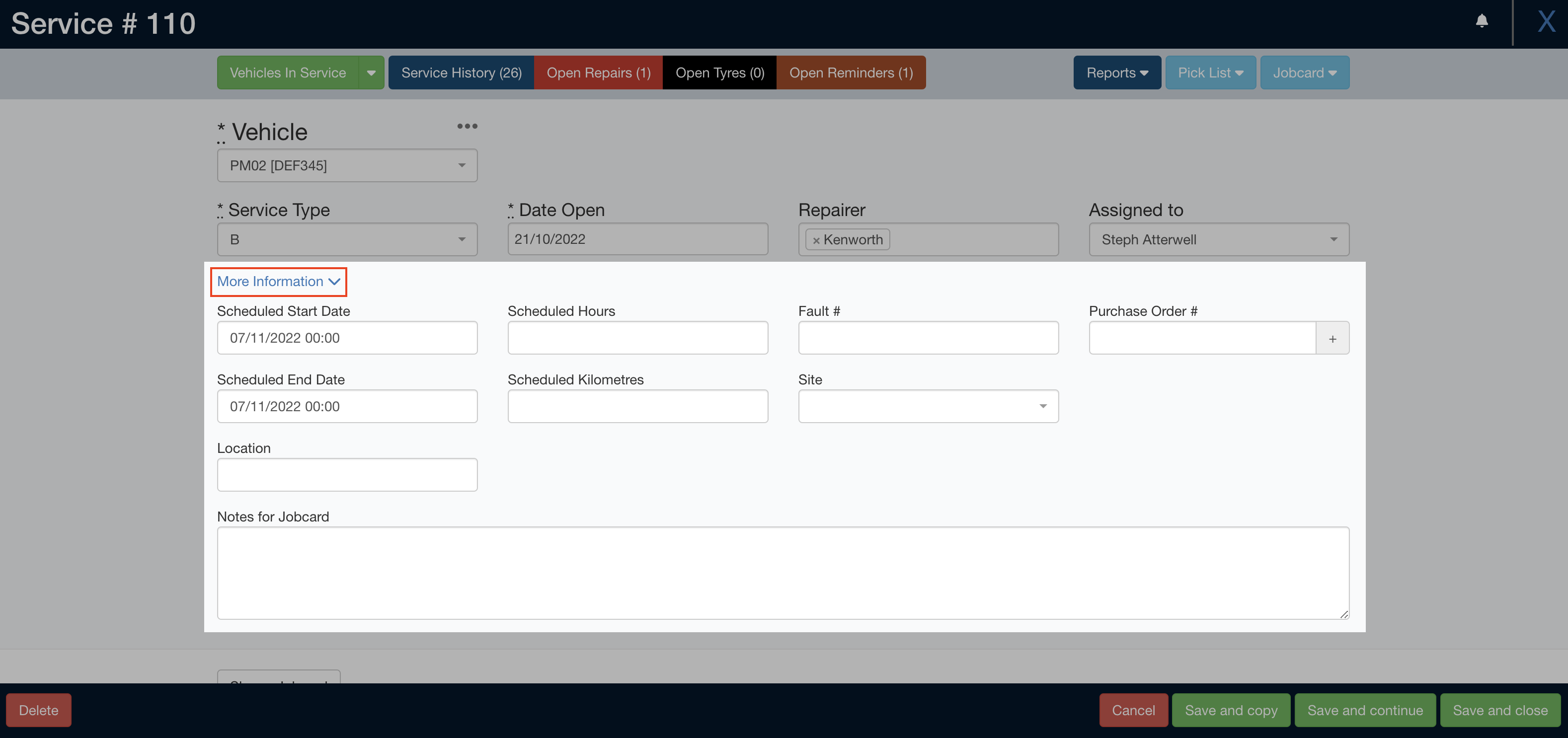 Auto-expand setting example